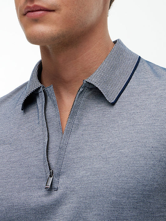 New York Label Performance Regular Fit Polo Shirt