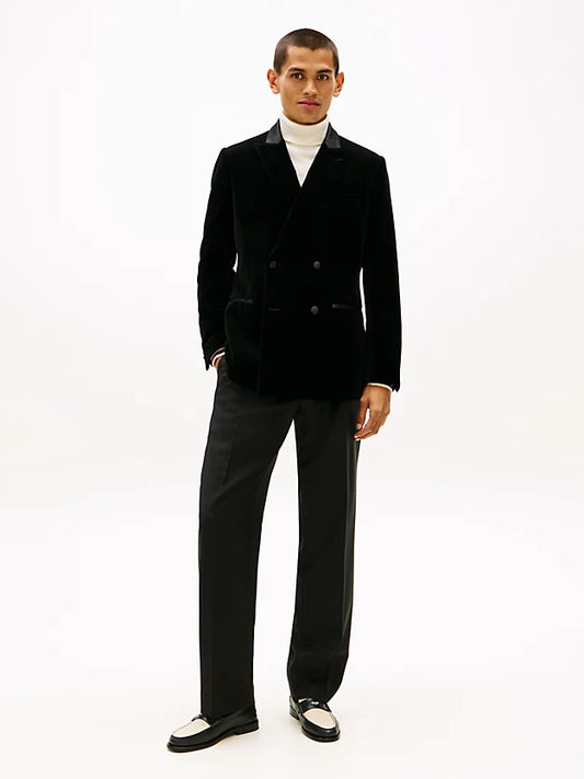Velvet Regular Fit Double Breasted Blazer