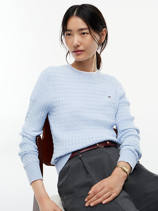 Cable Knit Crew Neck Jumper