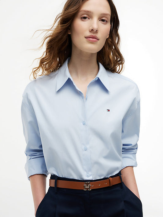 Boxy Fit Poplin Shirt