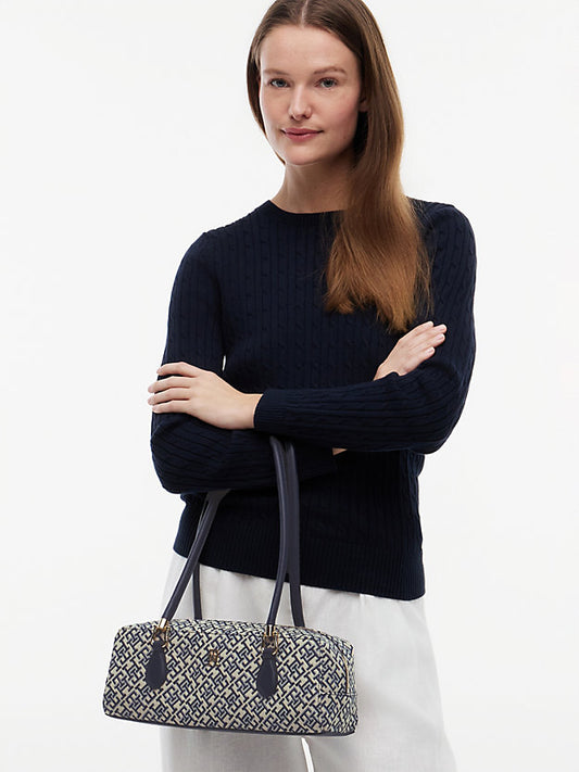 Textile Jacquard Rectangular Shoulder Bag