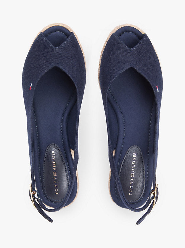 Hemp Slingback Wedge Espadrilles