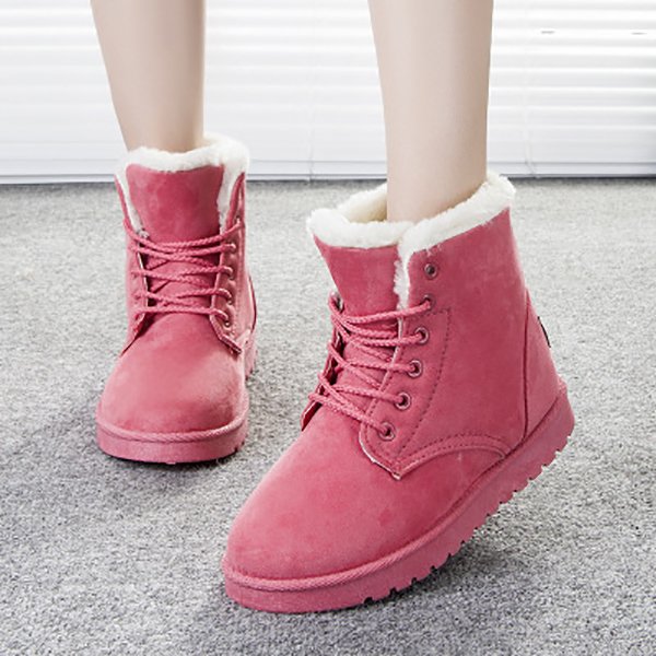 Damen Plüsch-Schneestiefel