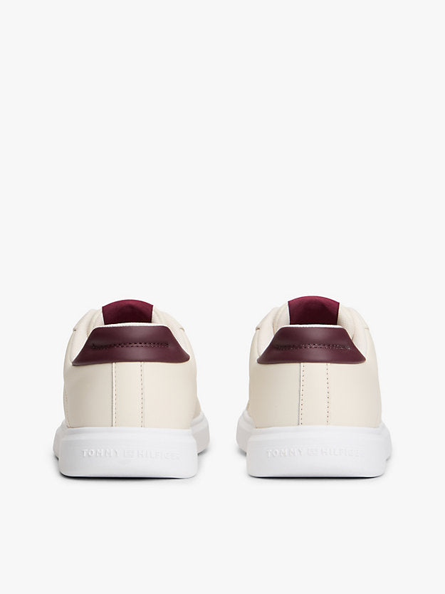 Lightweight Leather Cupsole Court Trainers