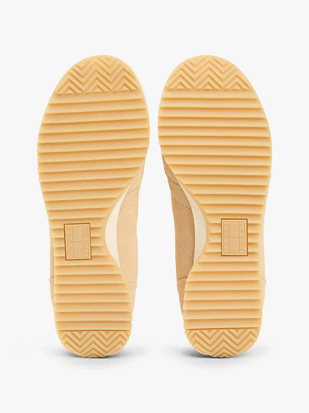 Low Profile Suede Serrated Trainers