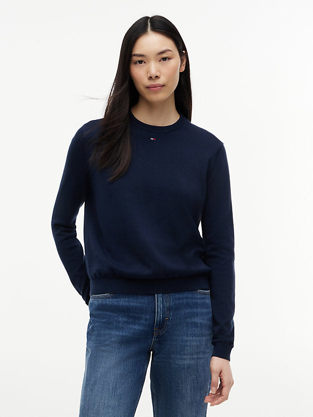 Flag Embroidery Crew Neck Jumper