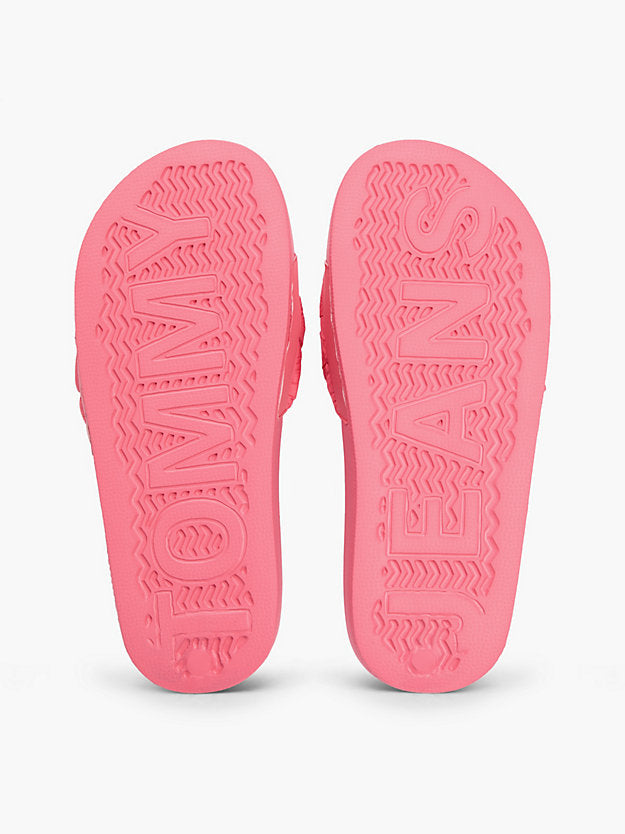 Embossed Braided Strap Slides