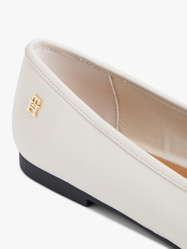 Monogram Leather Ballerinas