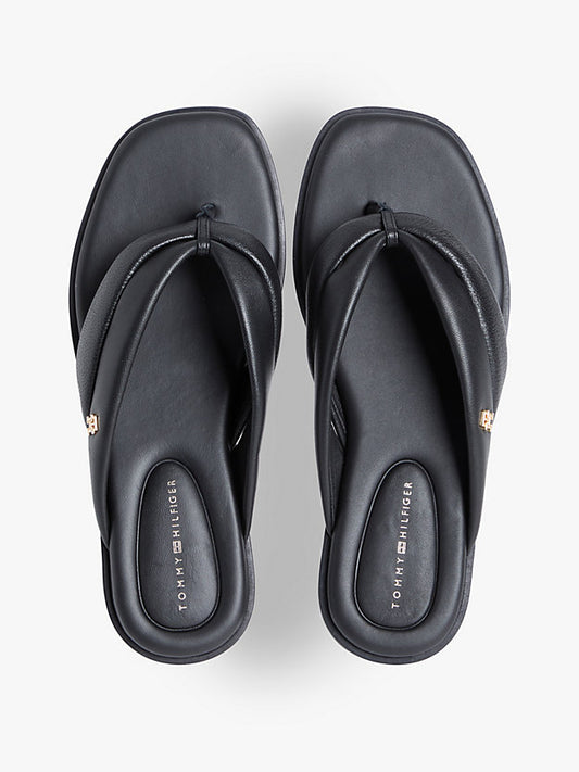 Leather Toe Post Flat Sandals