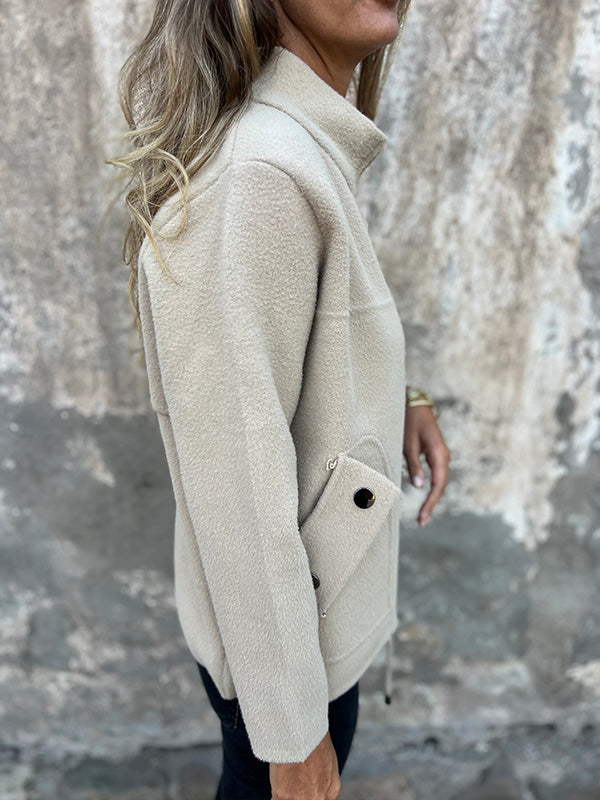 AUSVERKAUF🔥 Freizeitjacke mit Reißverschluss und Kordelzug
