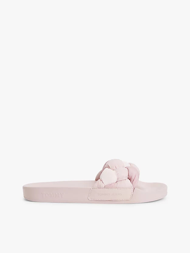Embossed Braided Strap Slides