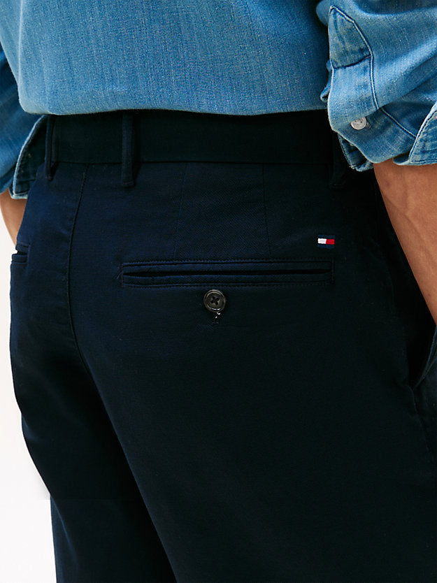 Dover Honeycomb Texture Straight Leg Chinos