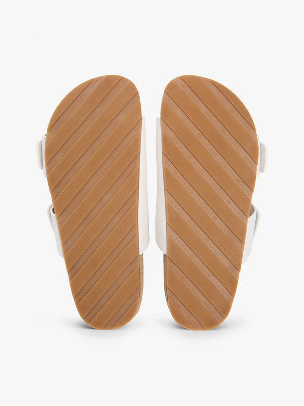 Leather Double Strap Cork Sandals