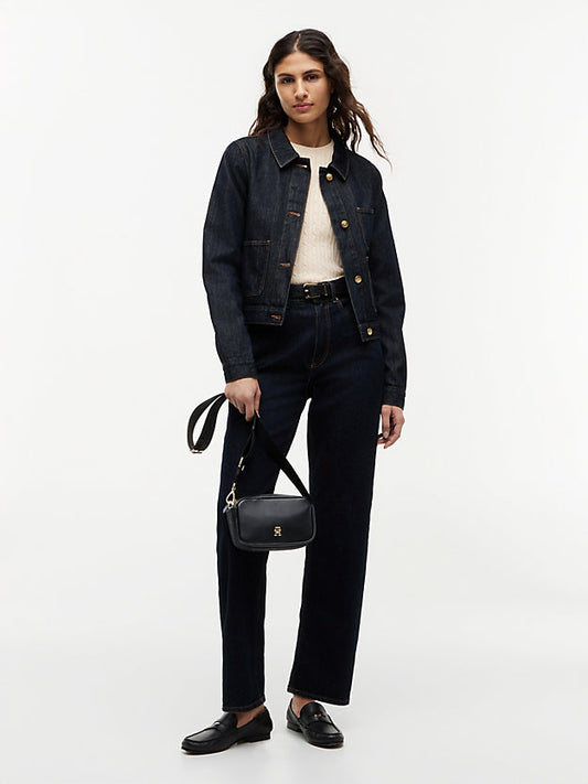 Logo Tape Crossbody Camera Bag
