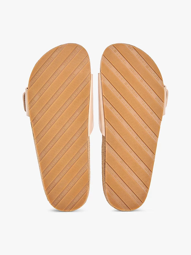 Cork Footbed Slip-On Sandals