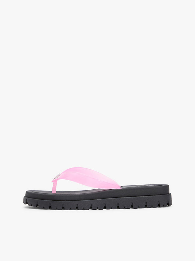 Jelly Cleat Wedge Flip-Flops