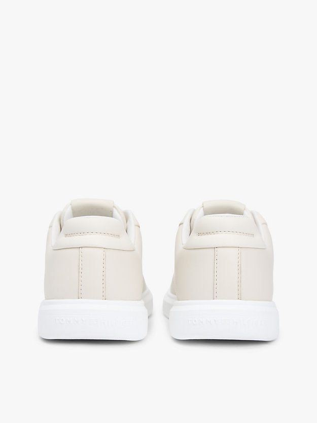 Lightweight Leather Cupsole Court Trainers