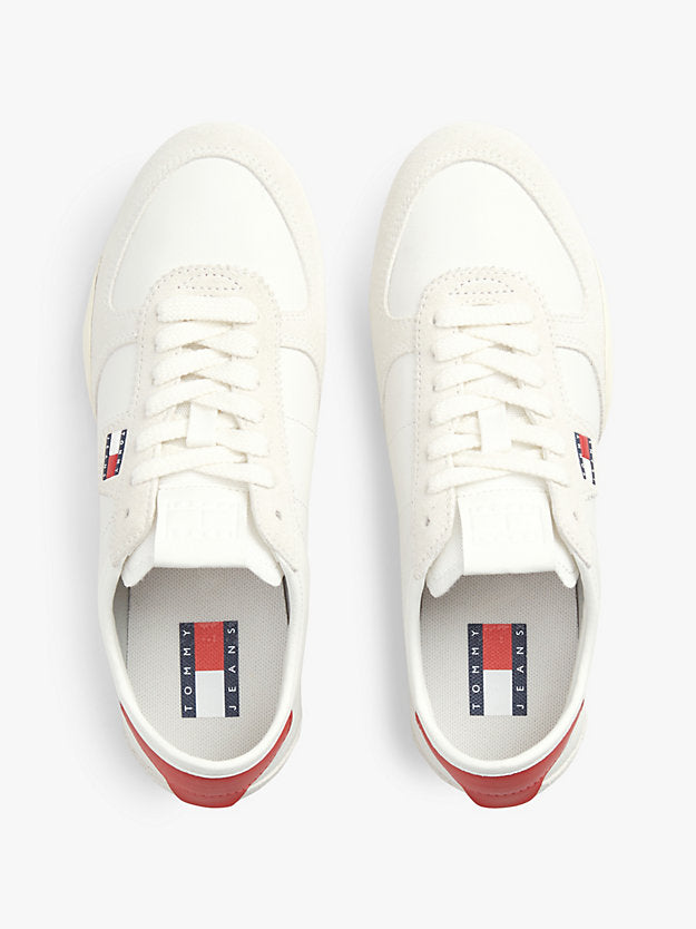 Leather Low Profile Ballet Trainers