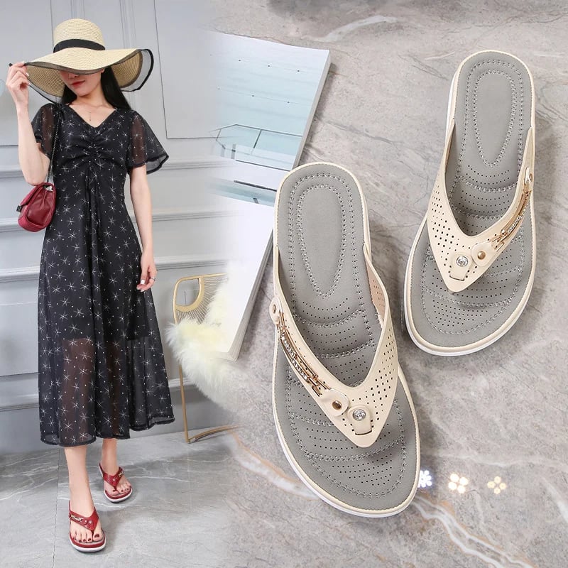 ⏰Tongs et Sandales Confortables à Coussin et Support Plantaire pour Femmes