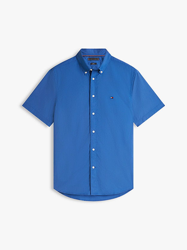 Flex Regular Fit Poplin Short Sleeve Shirt