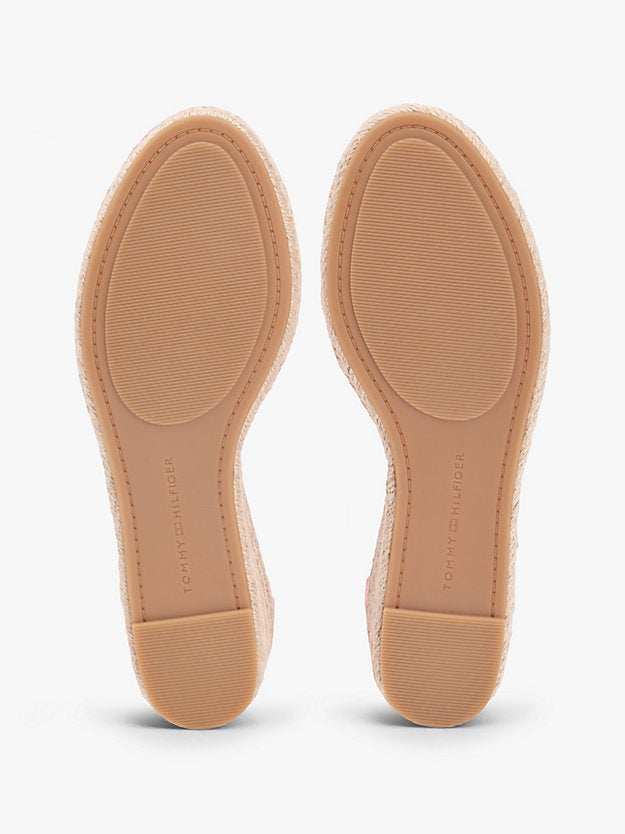 Hemp Crossover Strap Wedge Espadrilles