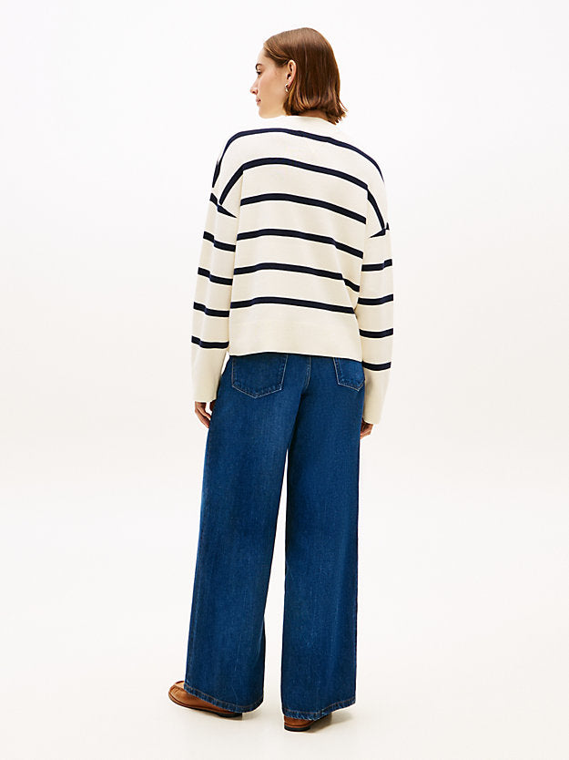 Premium Knit Logo Embroidery Relaxed Jumper