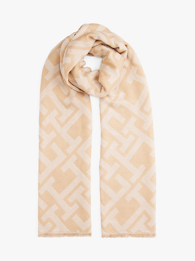 Monogram Jacquard Scarf WiWool