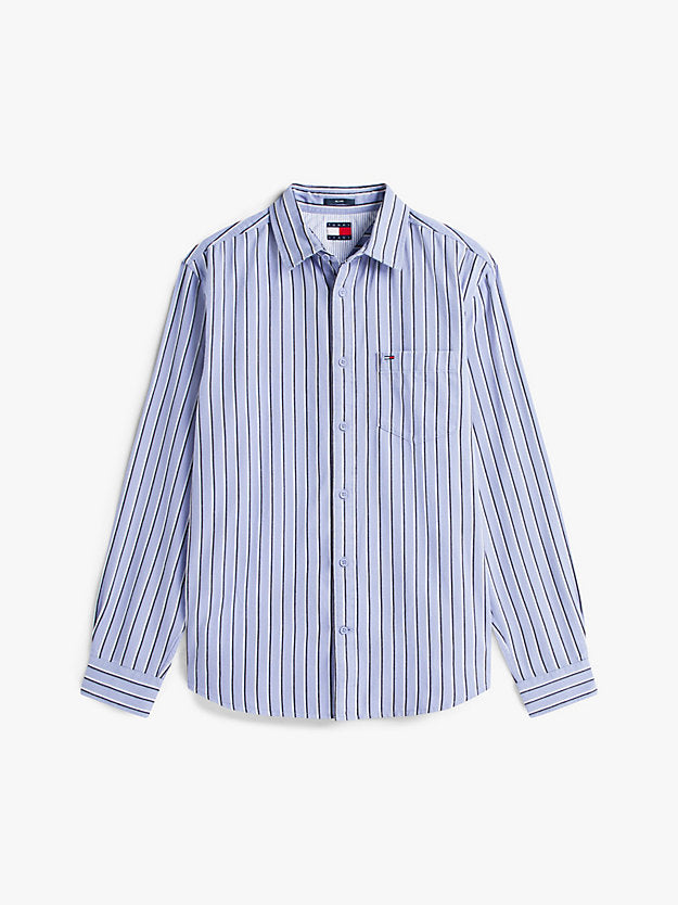 Relaxed Fit Stripe Twill Shirt