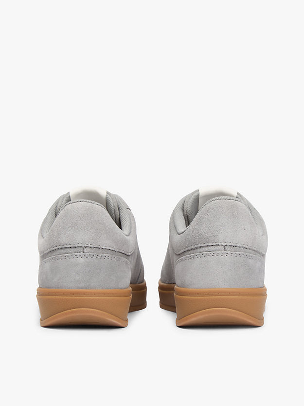 Monogram Suede Court Trainers