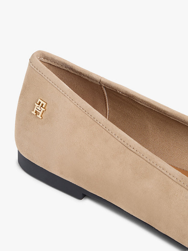 Monogram Suede Ballerinas