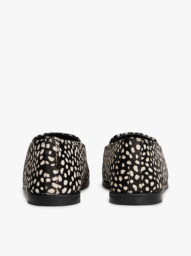 Snow Leopard Print Loafers