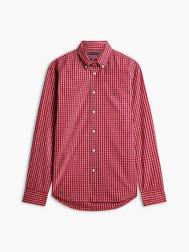 Flex Regular Fit Check Poplin Shirt