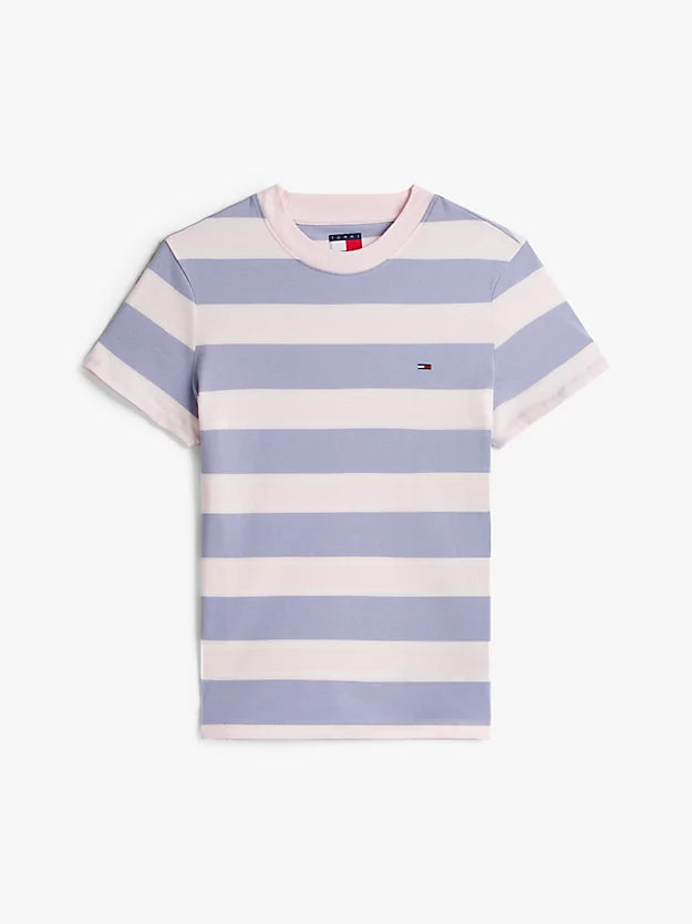 Flag Embroidery Jersey Crew Neck T-Shirt