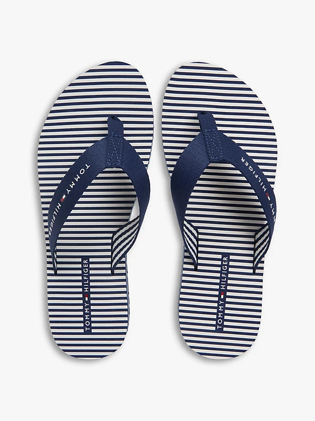 Webbing Strap Ithaca Stripe Flip-Flops