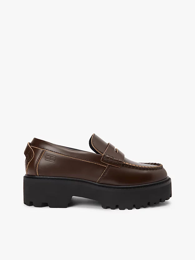 Archive Leather Chunky Cleat Loafers