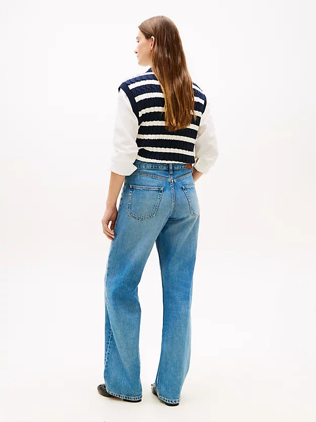 Mid Rise Loose Straight Leg Jeans
