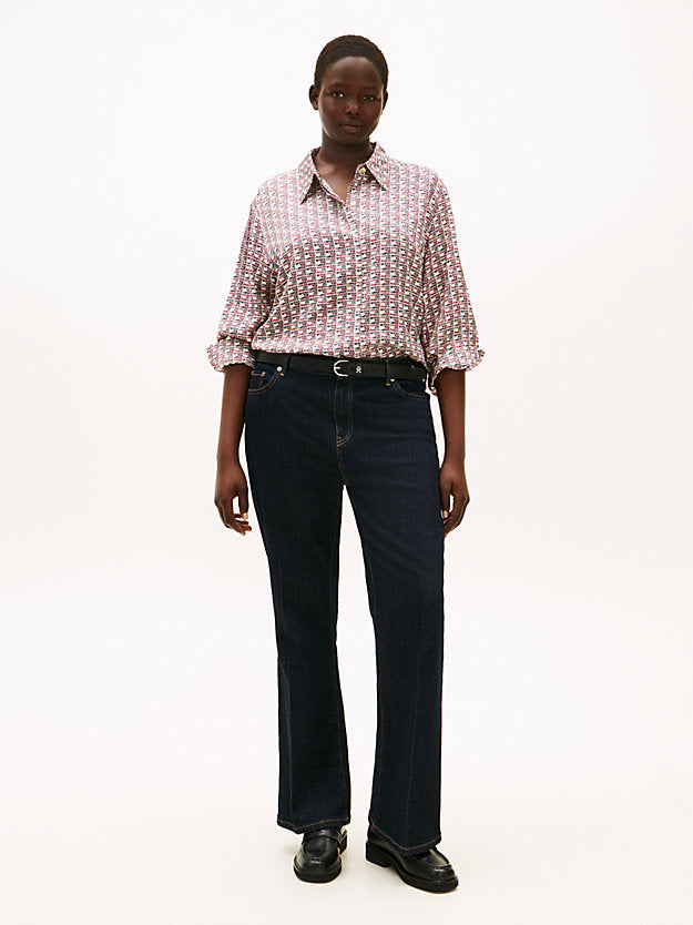 Curve Regular Fit Concealed Placket Twill Shirt
