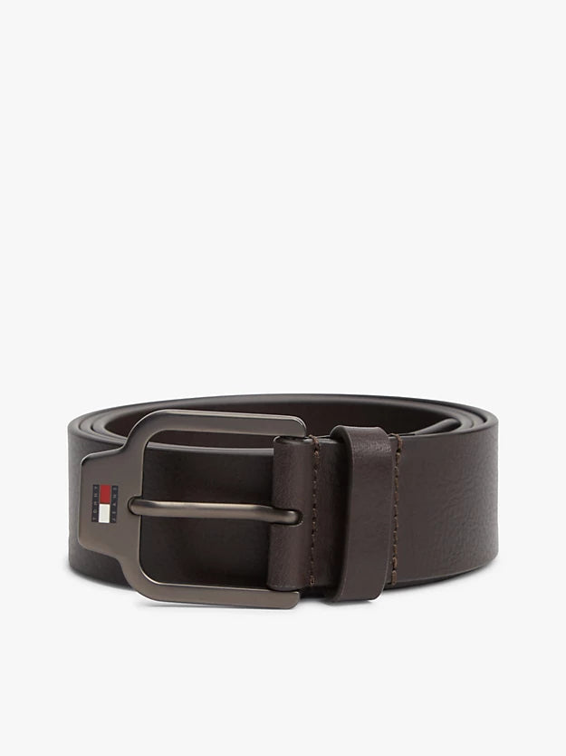 Scanton Logo Textured Leather Belt