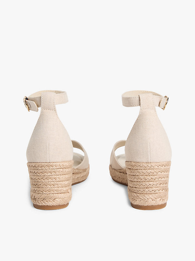 Hemp Crossover Strap Wedge Espadrilles