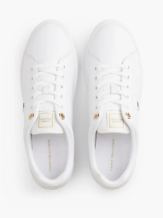 Leather Monogram Court Trainers
