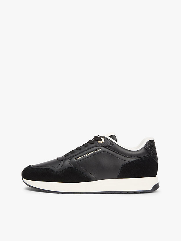 Embossed Monogram Leather Trainers