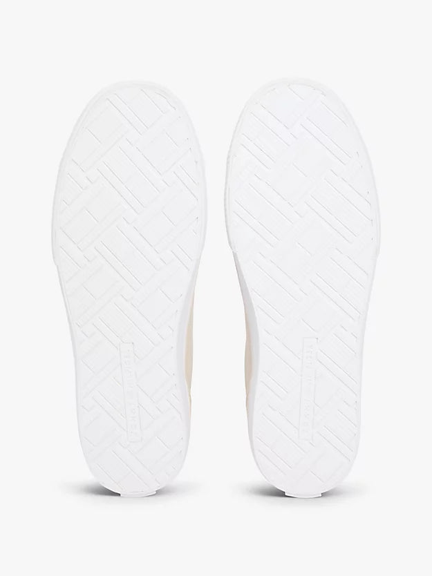 Low Profile Canvas Lace-Up Trainers