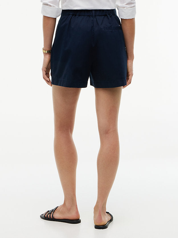 Washed Flared Chino Shorts