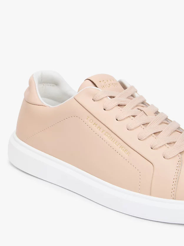 Lightweight Leather Cupsole Court Trainers