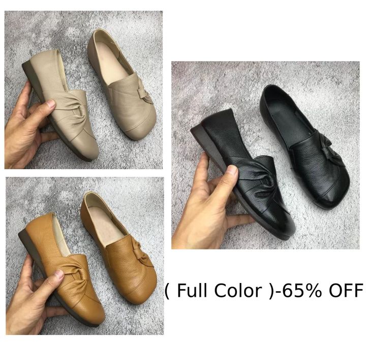 💖Dernier Jour de Promotion -60% - Chaussures souples antidérapantes en cuir pour femmes
