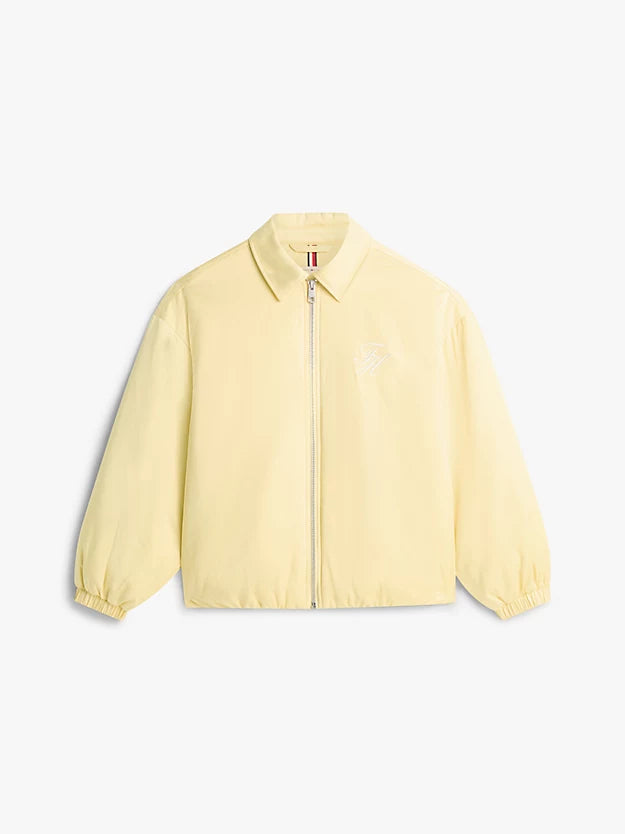 Water Repellent Satin Relaxed Padded Jacket