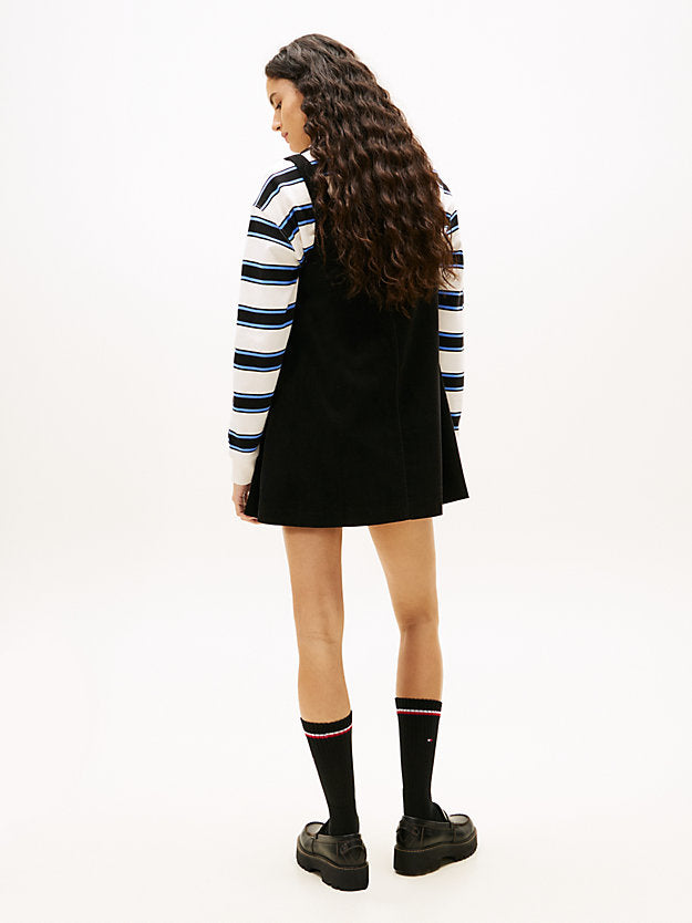 Corduroy Mini Pinafore Dress