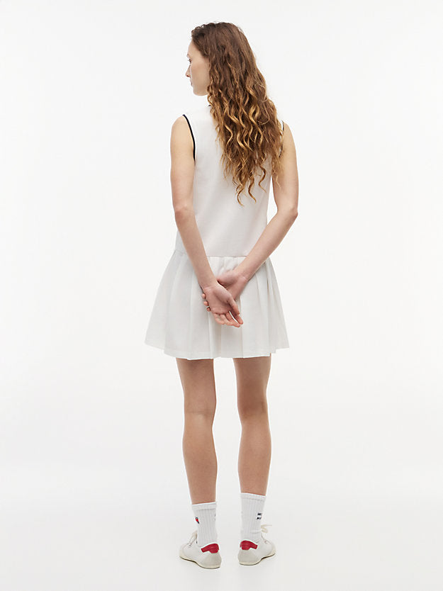 Badge Pique Mini Polo Dress