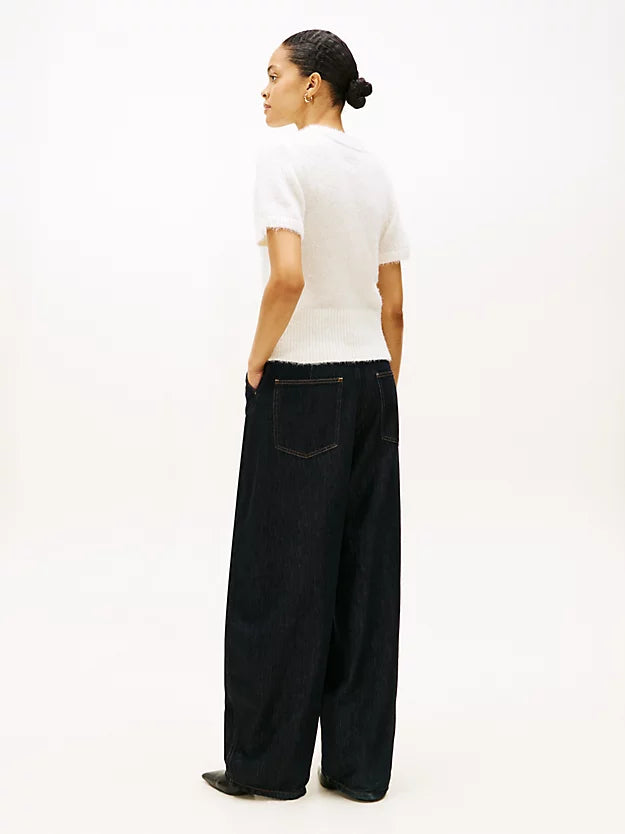 Festive Wool Blend Short Sleeve Jumper