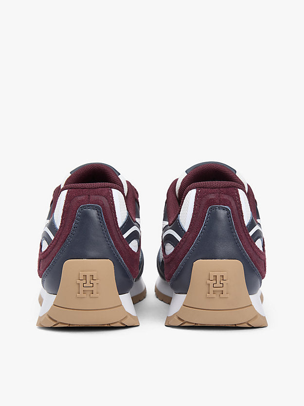 Monogram Leather Mixed Texture Trainers